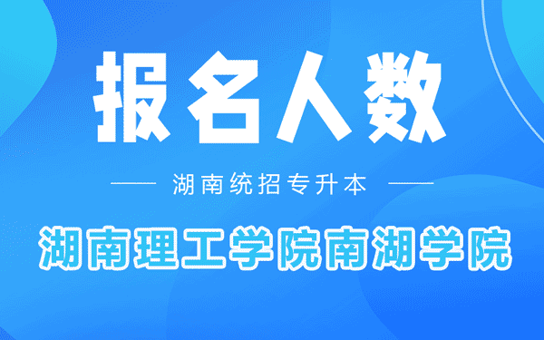 湖南理工学院南湖学院专升本考试报名人数2022年