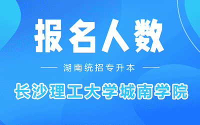 长沙理工大学城南学院专升本考试报名人数2022年