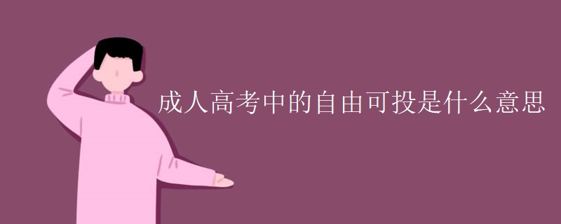 成人高考中的自由可投是什么意思