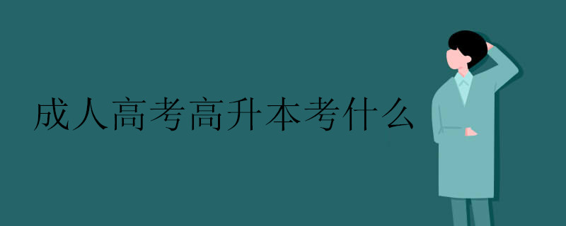 成人高考高升本考什么