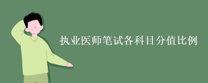 执业医师笔试各科目分值比例